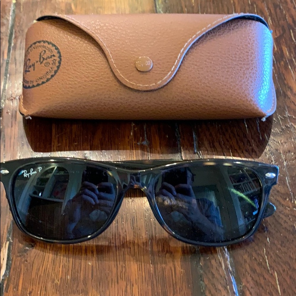 Ray Ban Polarized New Wayfarer sunglasses.